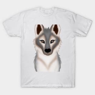 Cute Wolf Drawing T-Shirt